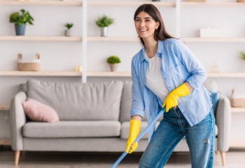 Woman Cleaning